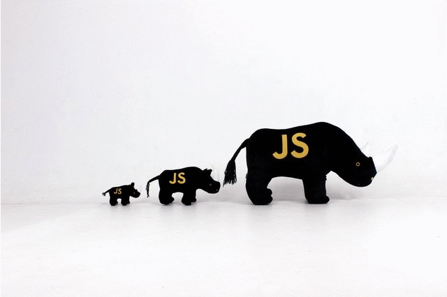 JavaScript Rhino Plush Kickstarter